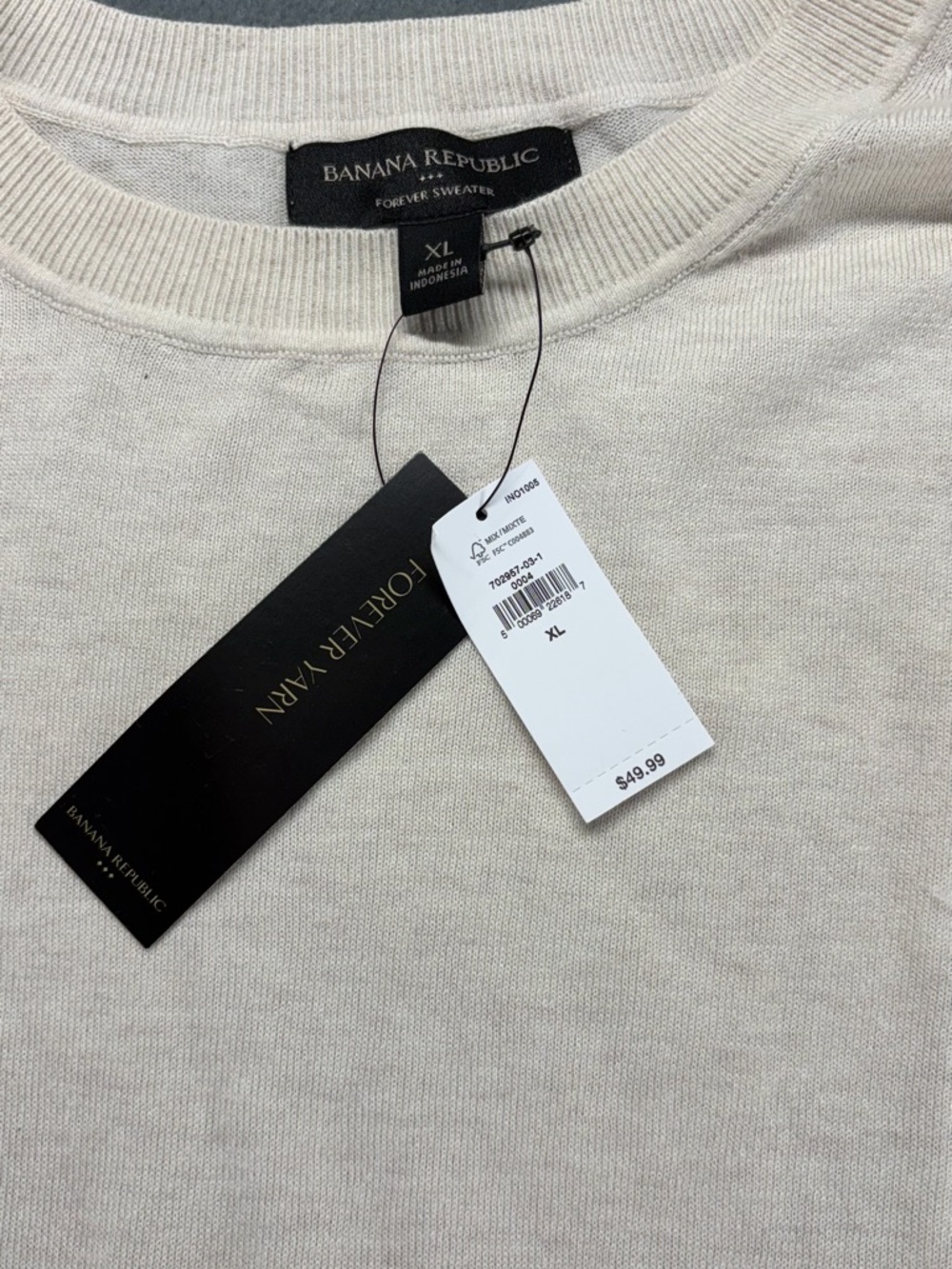 Banana Republic Cream Forever Sweater - New with Tags